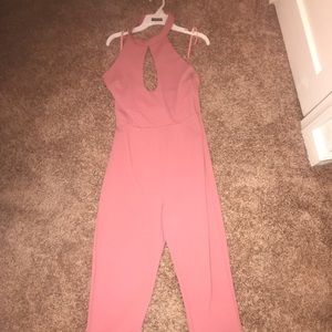 One piece halter top jumpsuit